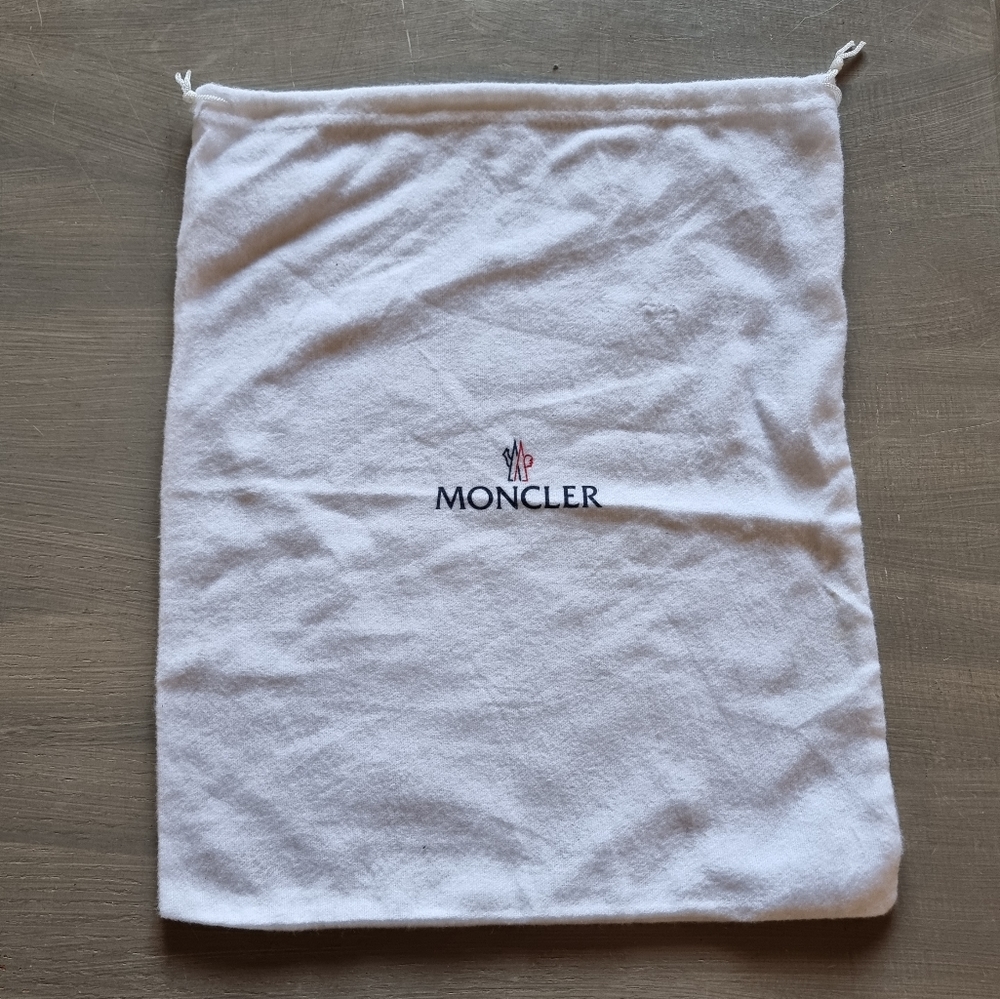 Moncler drawstring dust bag